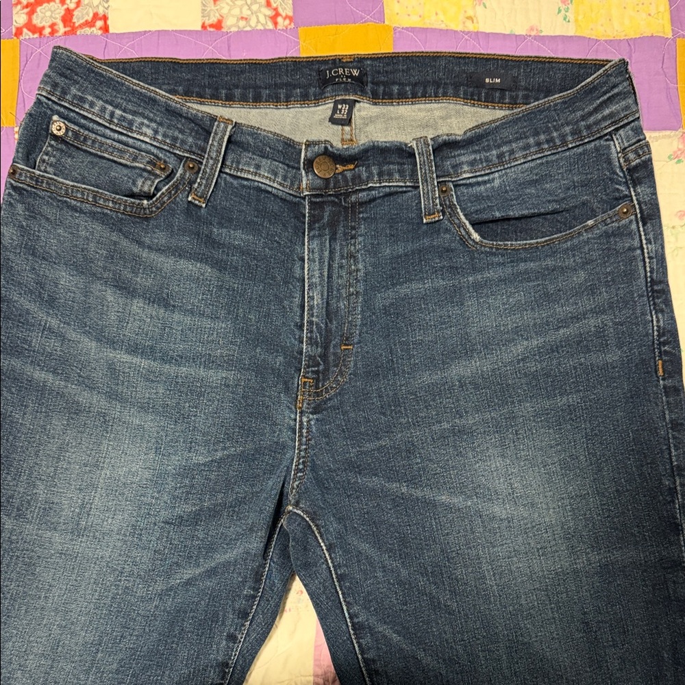 J.Crew Men’s Flex Jeans 33x32 | Straight Fit | Medium Wash. Great Condition